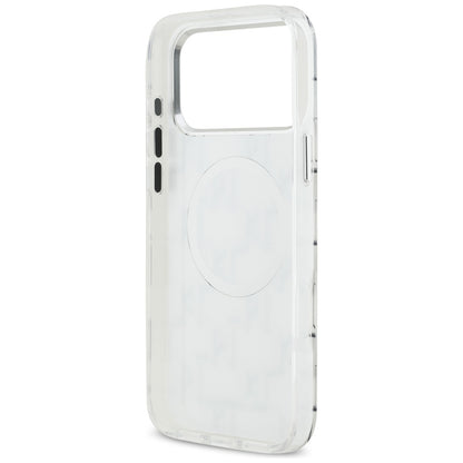 Husa MagSafe pentru Apple iPhone 17 Pro Max, Karl Lagerfeld, IML KL Monogram, Alba
