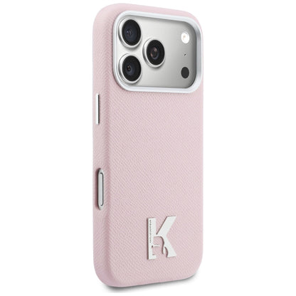 Husa MagSafe pentru Apple iPhone 17 Pro Max, Karl Lagerfeld, Karl Head Logo, Roz
