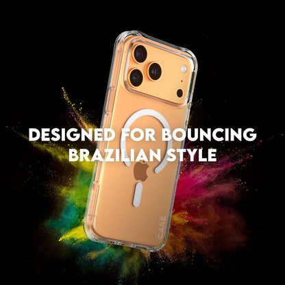 Husa MagSafe pentru Apple iPhone 17 Pro Max, PanzerGlass, Care Fashionable, Transparenta Alba