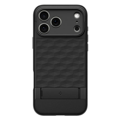 Husa MagSafe pentru Apple iPhone 17 Pro Max, Spigen, Caseology Parallax S, Neagra Mata