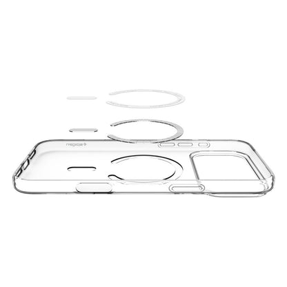 Husa MagSafe pentru Apple iPhone 17 Pro Max, Spigen, Liquid Crystal, Alba ACS10394