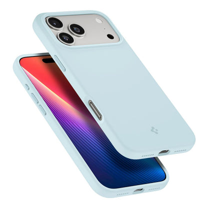 Husa MagSafe pentru Apple iPhone 17 Pro Max, Spigen, Silicone Fit, Bleu