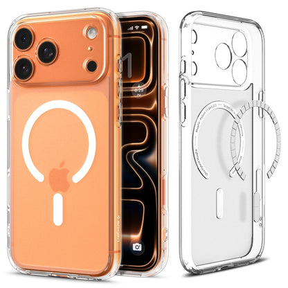 Husa MagSafe pentru Apple iPhone 17 Pro Max, Spigen, Ultra Hybrid, Alba Satinata ACS10286