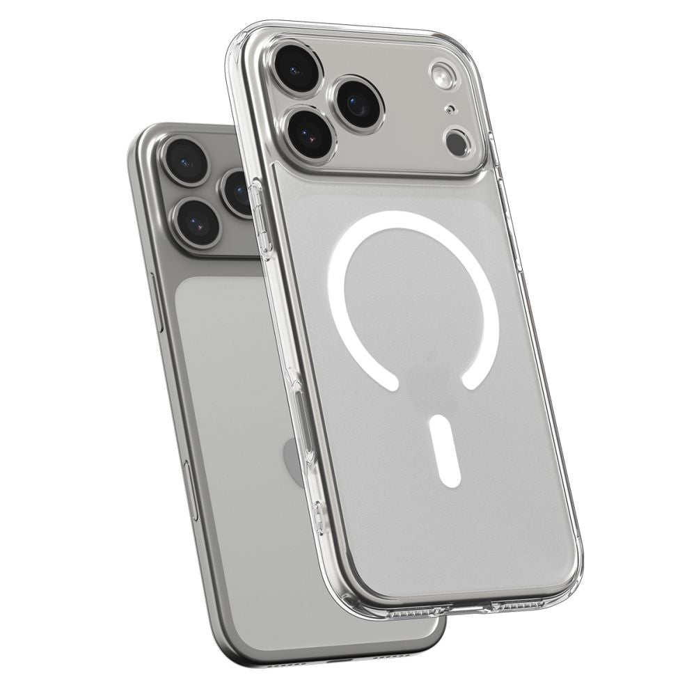 Husa MagSafe pentru Apple iPhone 17 Pro Max, Spigen, Ultra Hybrid, Alba Satinata ACS10286
