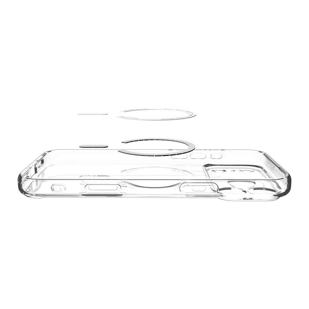 Husa MagSafe pentru Apple iPhone 17 Pro Max, Spigen, Ultra Hybrid, Aurie Transparenta