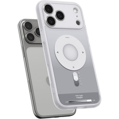 Husa MagSafe pentru Apple iPhone 17 Pro Max, Spigen, Ultra Hybrid Classic, Argintie