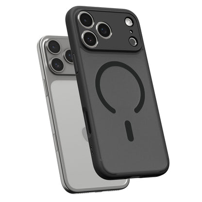 Husa MagSafe pentru Apple iPhone 17 Pro Max, Spigen, Ultra Hybrid, Neagra Satinata ACS10285