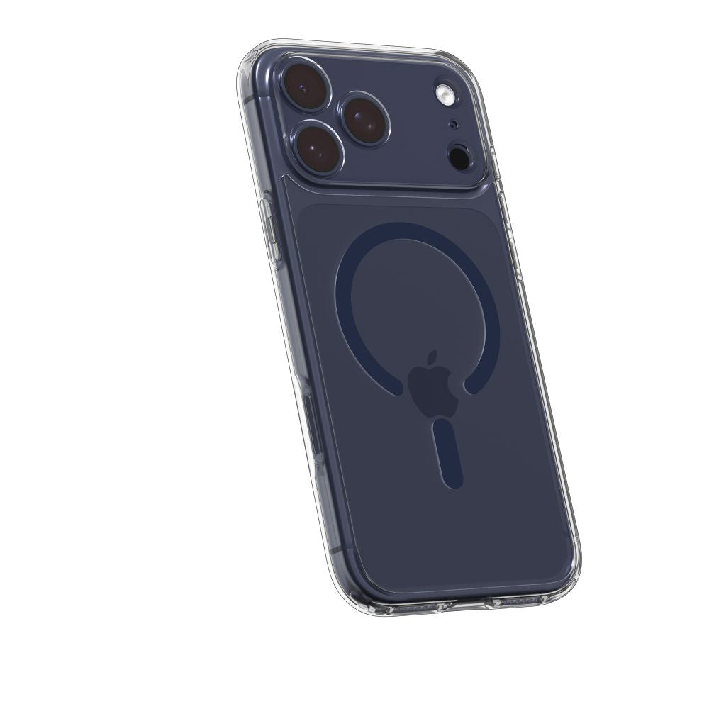 Husa MagSafe pentru Apple iPhone 17 Pro Max, Spigen, Ultra Hybrid, Transparenta Bleumarin ACS11108