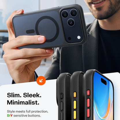 Husa MagSafe pentru Apple iPhone 17 Pro Max, Torras, Guardian, Neagra