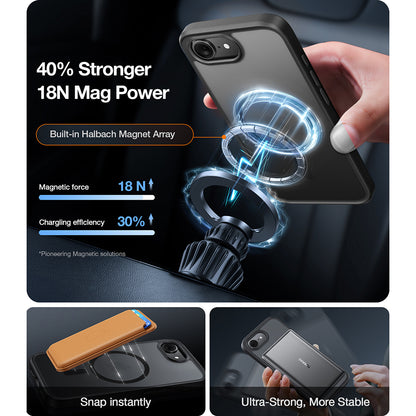 Husa MagSafe pentru Apple iPhone 17 Pro Max, Torras, Guardian, Transparenta