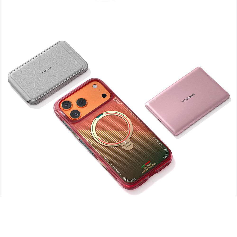 Husa MagSafe pentru Apple iPhone 17 Pro Max, Torras, Ostand Q3 Air, Wave of Passion
