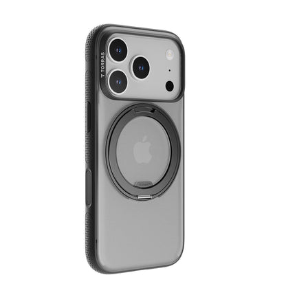 Husa MagSafe pentru Apple iPhone 17 Pro Max, Torras, Ostand R Fitness, Neagra