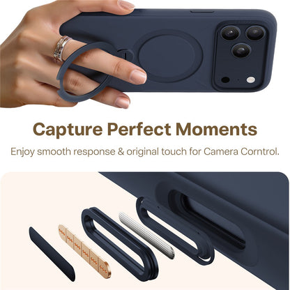 Husa MagSafe pentru Apple iPhone 17 Pro Max, Torras, QPRO Silicone, Albastra