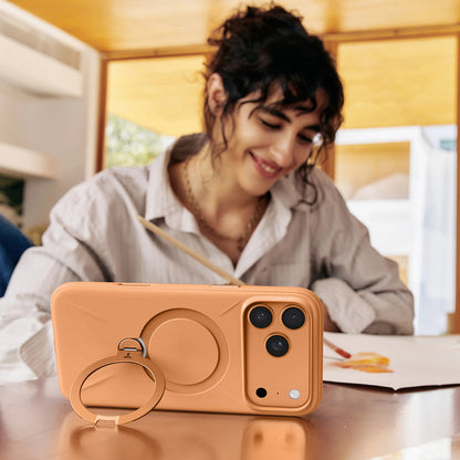 Husa MagSafe pentru Apple iPhone 17 Pro Max, Torras, QPRO Silicone, Aurie