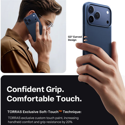 Husa MagSafe pentru Apple iPhone 17 Pro Max, Torras, SlimFit, Albastra