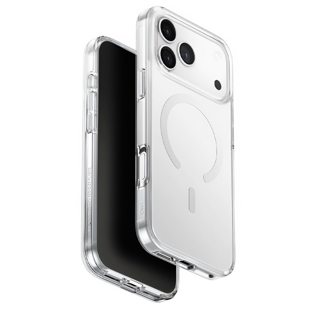 Husa MagSafe pentru Apple iPhone 17 Pro Max, UNIQ, Clario MagClick, Transparenta