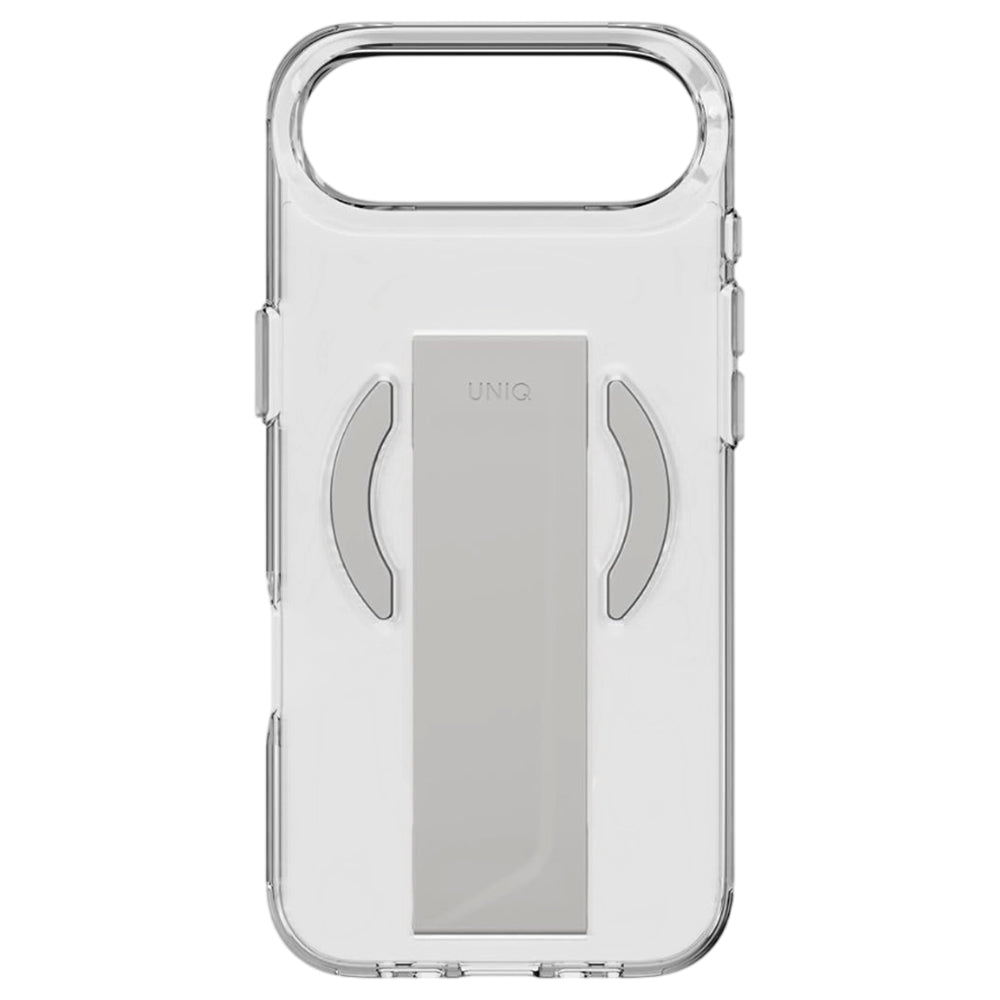 Husa MagSafe pentru Apple iPhone 17 Pro Max, UNIQ, Heldro Air MagClick, Transparenta Gri