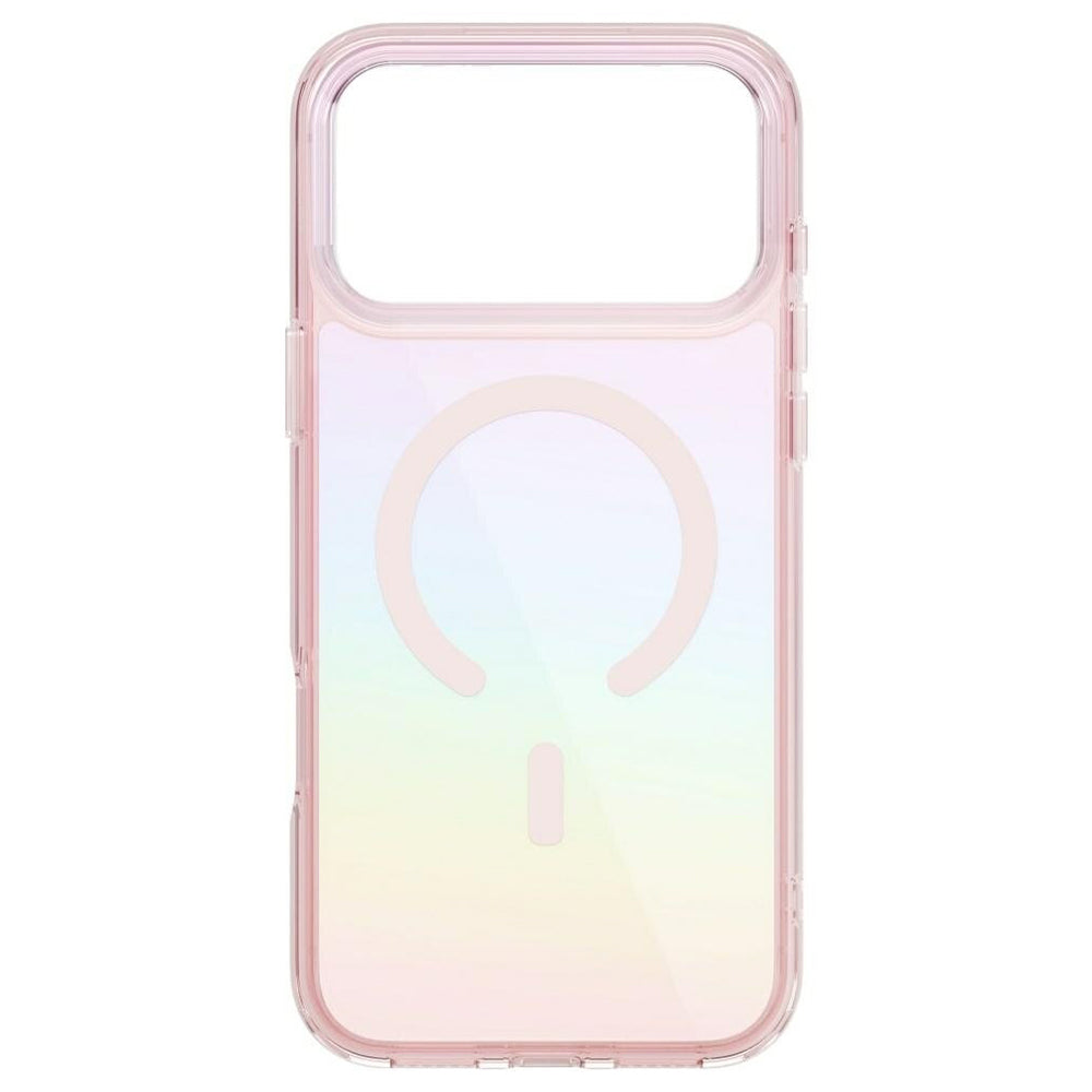 Husa MagSafe pentru Apple iPhone 17 Pro Max, UNIQ, Iridescia MagClick, Bleu Pastel