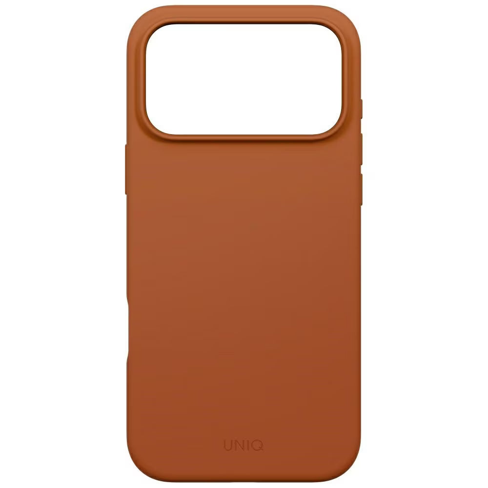 Husa MagSafe pentru Apple iPhone 17 Pro Max, UNIQ, Lino MagClick, Portocalie Inchis