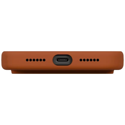 Husa MagSafe pentru Apple iPhone 17 Pro Max, UNIQ, Lino MagClick, Portocalie Inchis