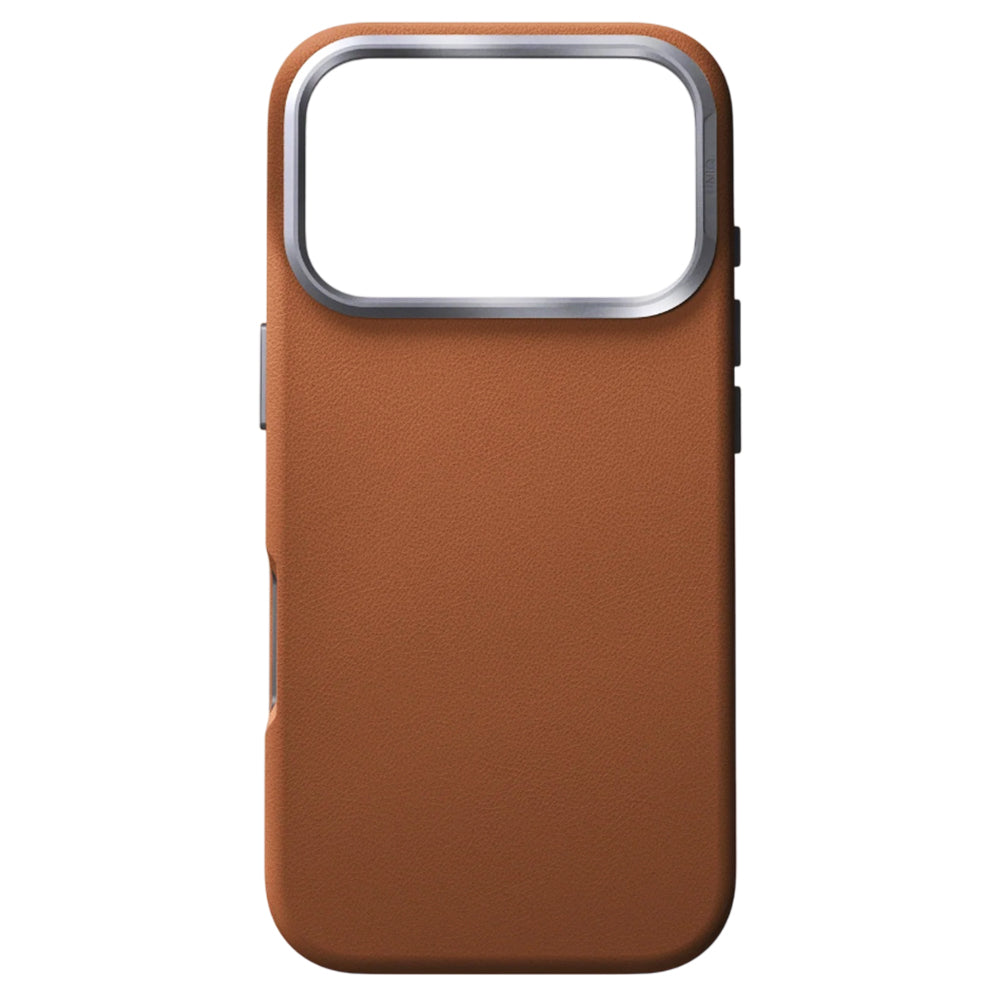 Husa MagSafe pentru Apple iPhone 17 Pro Max, UNIQ, Lyden Leatherette, Maro