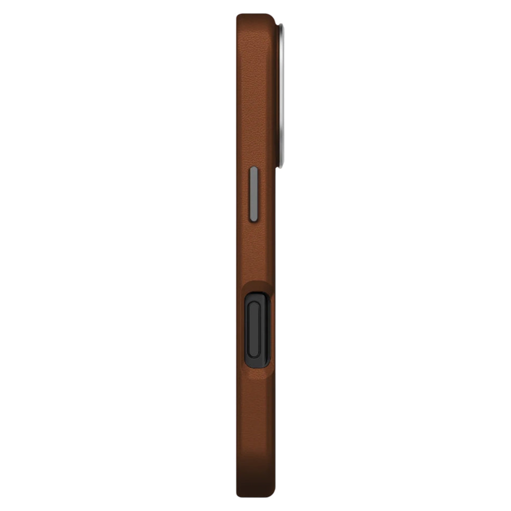 Husa MagSafe pentru Apple iPhone 17 Pro Max, UNIQ, Lyden Leatherette, Maro