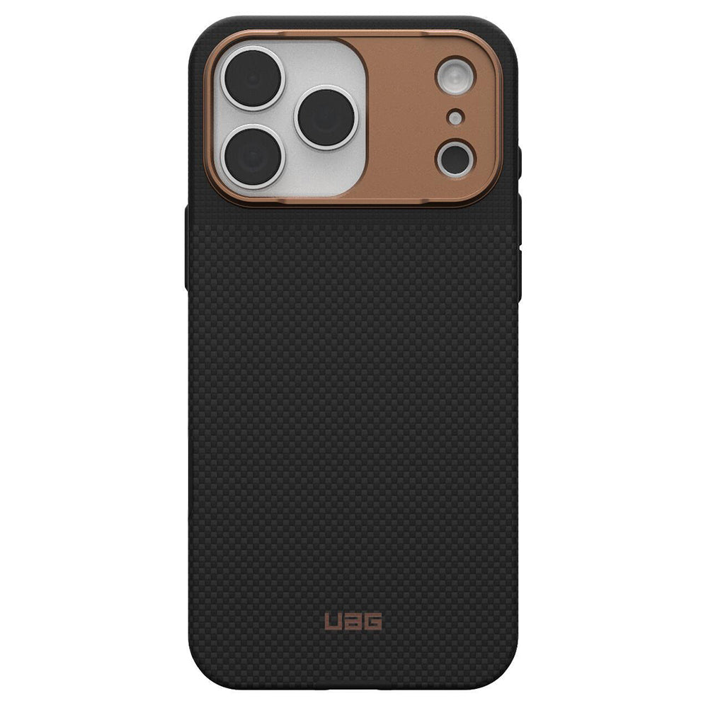 Husa MagSafe pentru Apple iPhone 17 Pro Max, Urban Armor Gear, Fibr Armr, Neagra Bronz