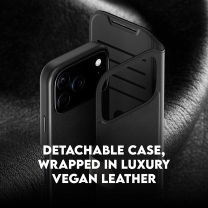 Husa MagSafe pentru Apple iPhone 17 Pro, PanzerGlass, Care Feature Tango Two-in-One, Neagra