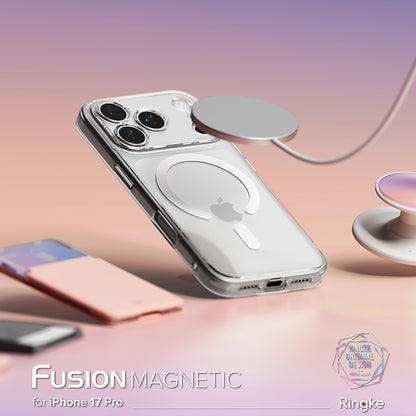 Husa MagSafe pentru Apple iPhone 17 Pro, Ringke, Fusion, Transparenta