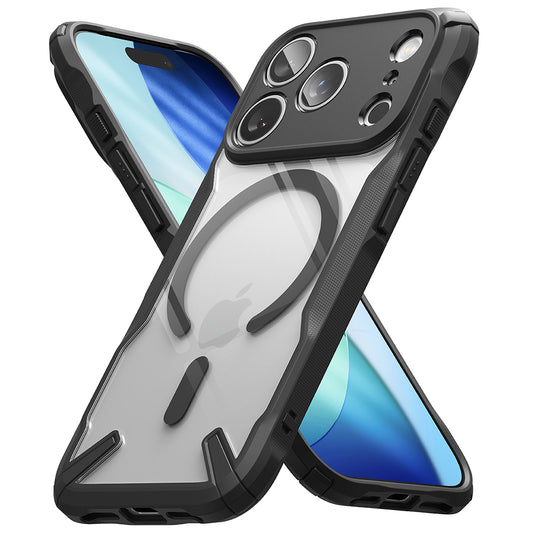 Husa MagSafe pentru Apple iPhone 17 Pro, Ringke, Fusion X, Neagra