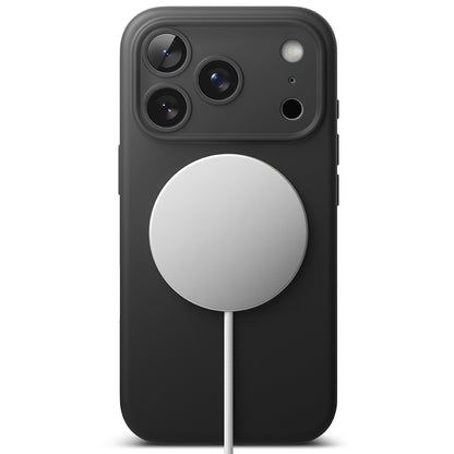 Husa MagSafe pentru Apple iPhone 17 Pro, Ringke, Silicone, Neagra