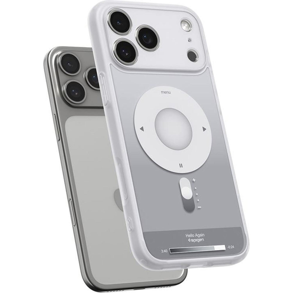 Husa MagSafe pentru Apple iPhone 17 Pro, Spigen, Ultra Hybrid Classic, Argintie