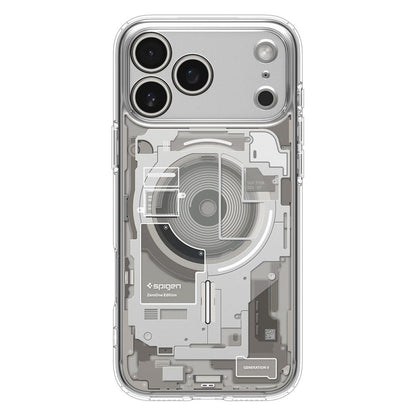 Husa MagSafe pentru Apple iPhone 17 Pro, Spigen, Ultra Hybrid Neo One, Transparenta ACS10354