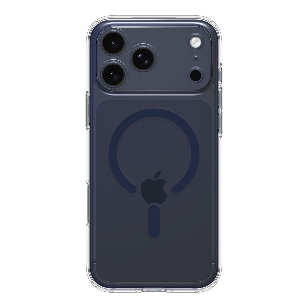 Husa MagSafe pentru Apple iPhone 17 Pro, Spigen, Ultra Hybrid, Transparenta Bleumarin ACS11111