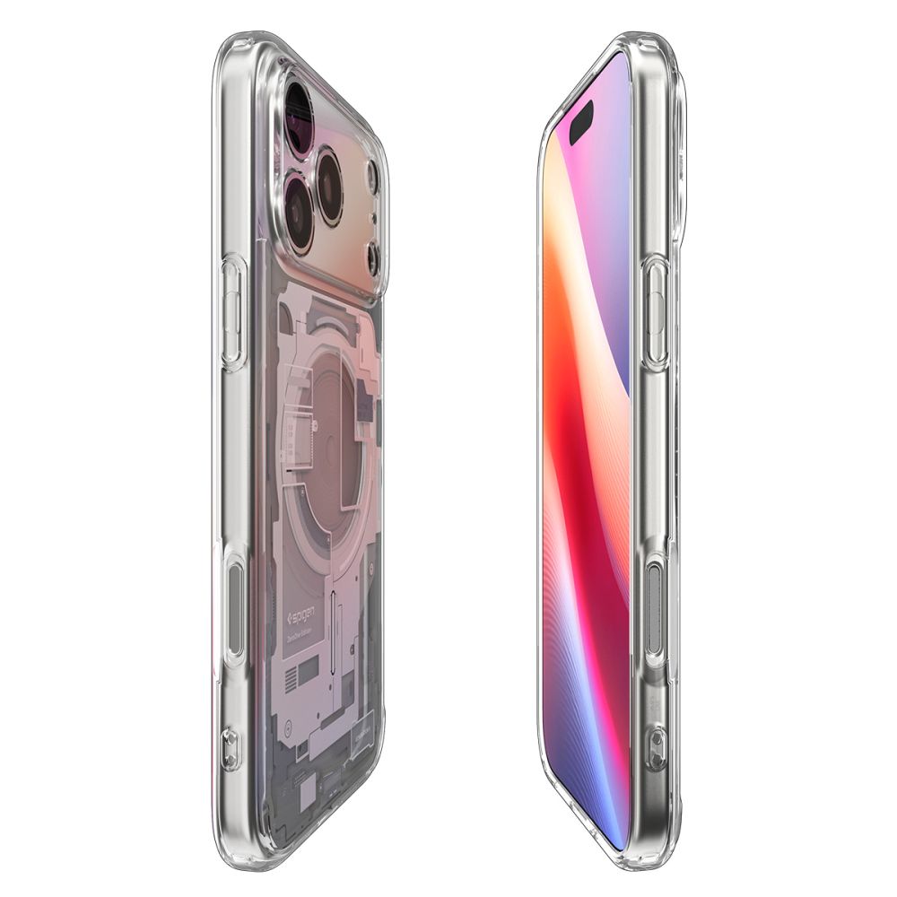 Husa MagSafe pentru Apple iPhone 17 Pro, Spigen, Ultra Hybrid Zero One, Alba ACS10351