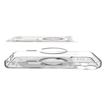 Husa MagSafe pentru Apple iPhone 17 Pro, Spigen, Ultra Hybrid Zero One, Alba ACS10351