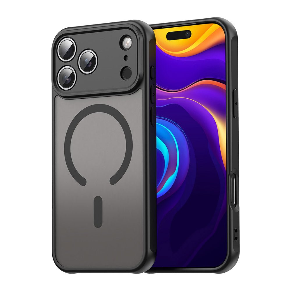 Husa MagSafe pentru Apple iPhone 17 Pro, Techsuit, HaloFrost II, Neagra