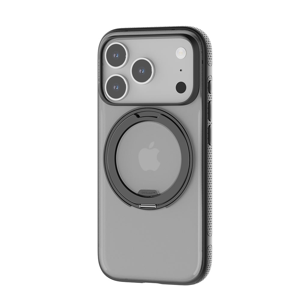 Husa MagSafe pentru Apple iPhone 17 Pro, Torras, Ostand R Fitness, Neagra