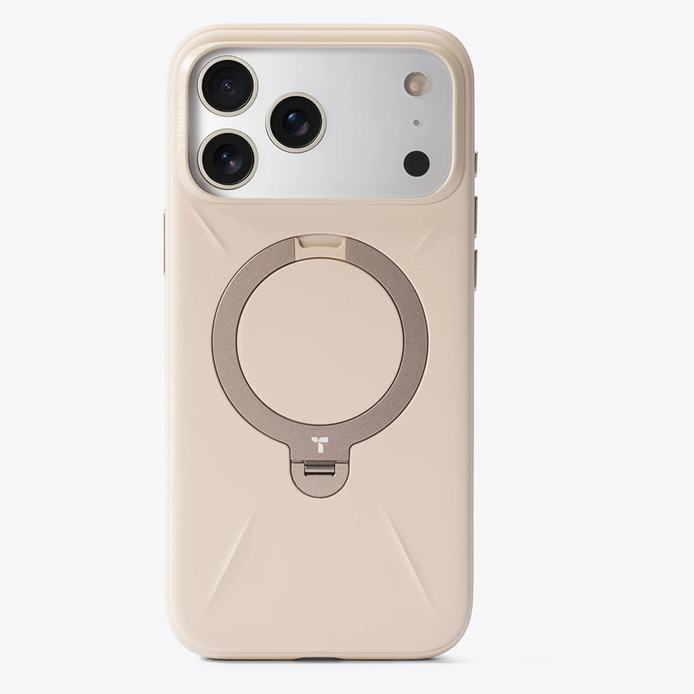 Husa MagSafe pentru Apple iPhone 17 Pro, Torras, QPRO Silicone, Aurie