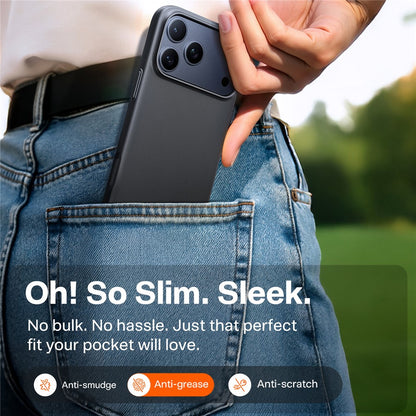 Husa MagSafe pentru Apple iPhone 17 Pro, Torras, SlimFit, Neagra