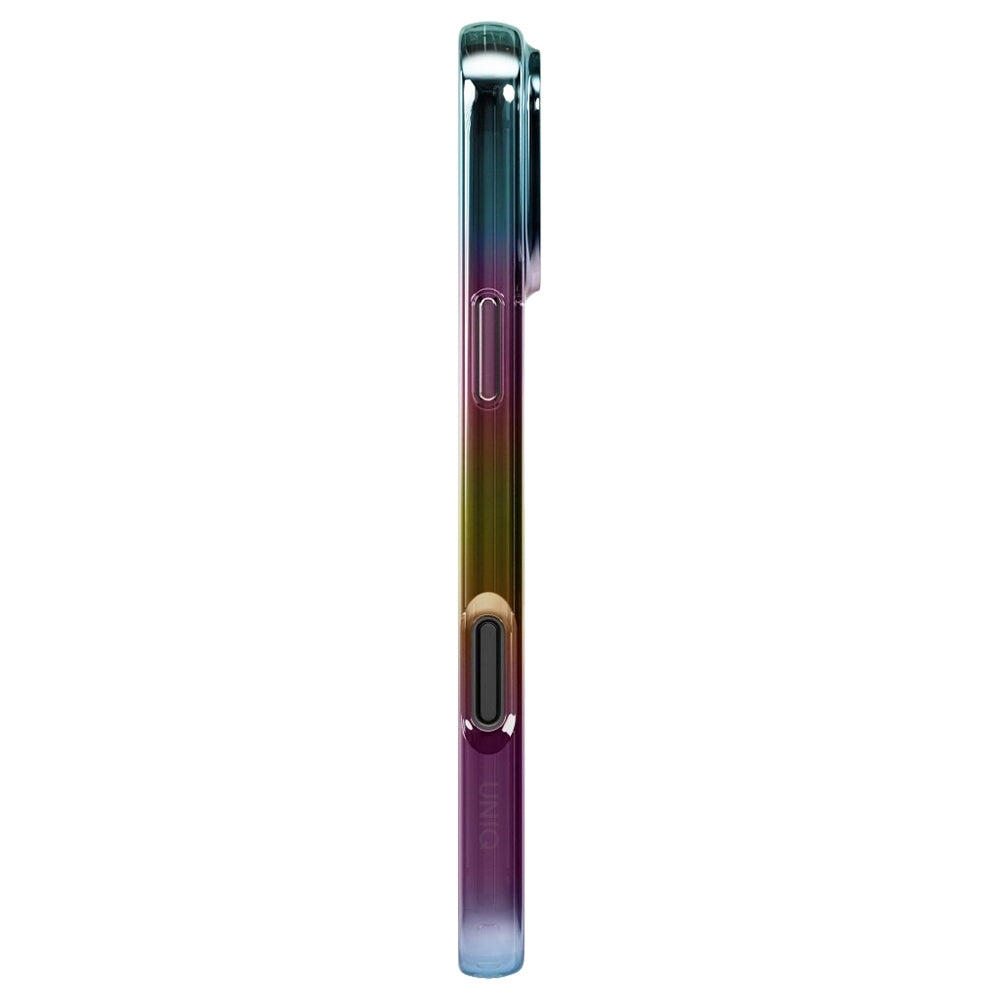 Husa MagSafe pentru Apple iPhone 17 Pro, UNIQ, Iridescia MagClick, Aurora