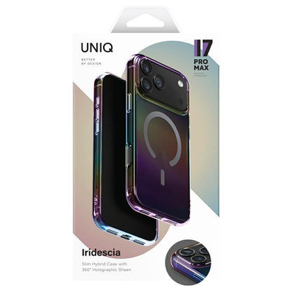 Husa MagSafe pentru Apple iPhone 17 Pro, UNIQ, Iridescia MagClick, Aurora