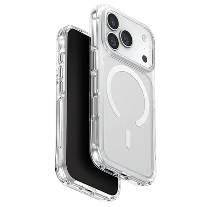 Husa MagSafe pentru Apple iPhone 17 Pro, UNIQ, LifePro Xtreme MagClick, Transparenta