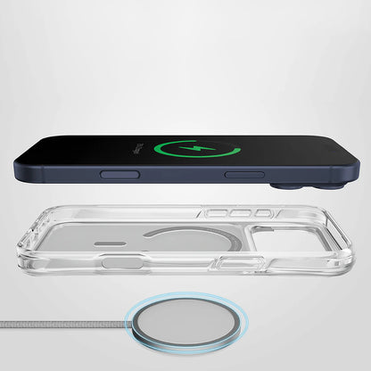 Husa MagSafe pentru Apple iPhone 17 Pro, UNIQ, LifePro Xtreme MagClick, Transparenta