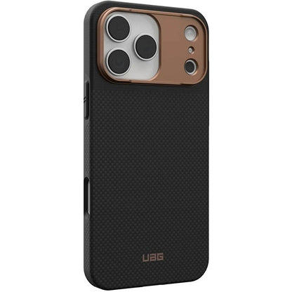 Husa MagSafe pentru Apple iPhone 17 Pro, Urban Armor Gear, Fibr Armr, Neagra Bronz