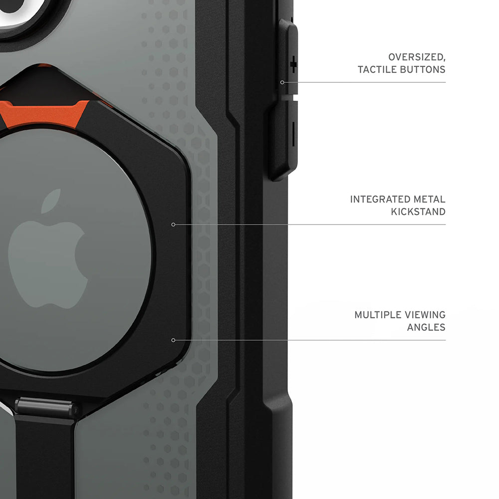 Husa MagSafe pentru Apple iPhone 17 Pro, Urban Armor Gear, Plasma XTE, Neagra