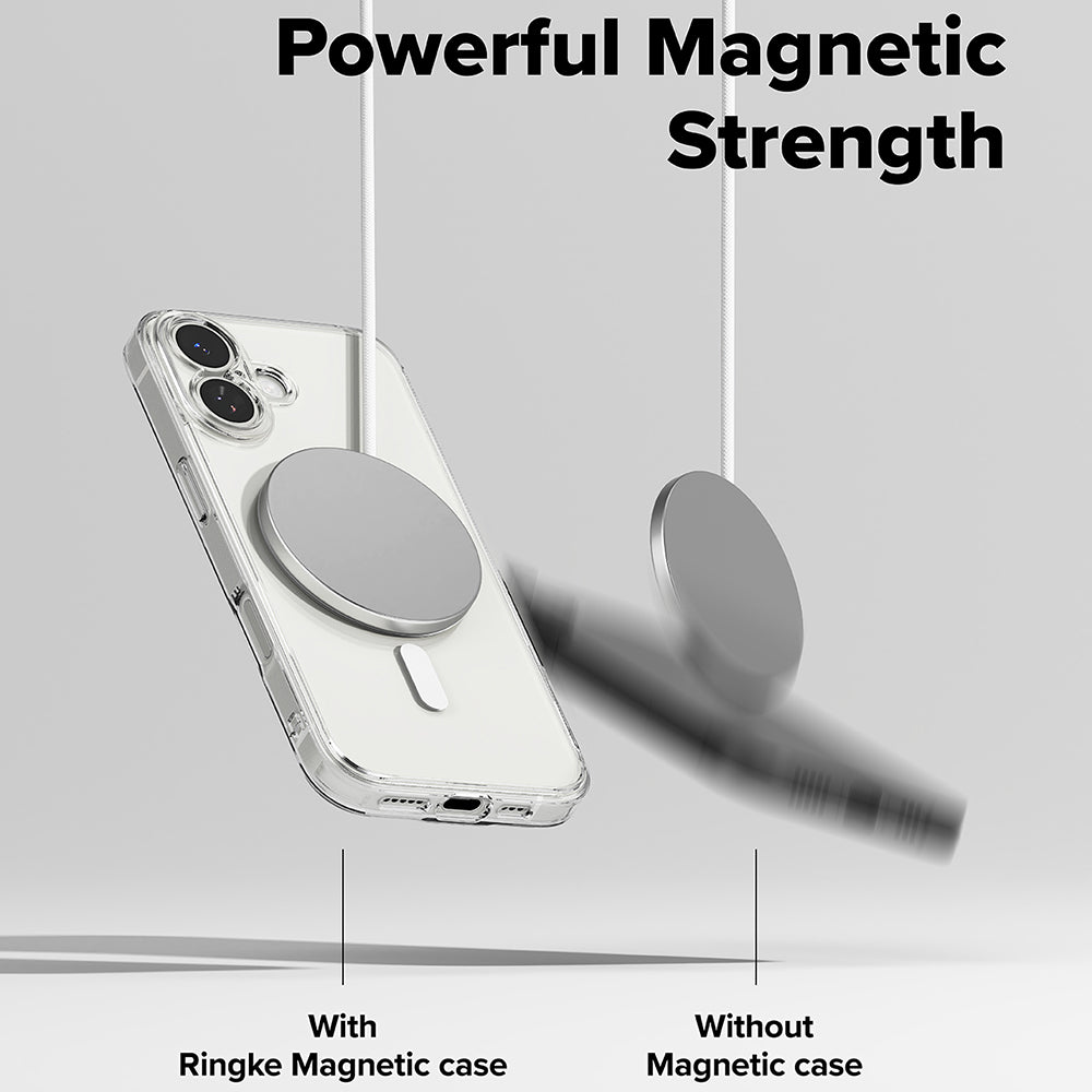 Husa MagSafe pentru Apple iPhone 17, Ringke, Fusion, Transparenta