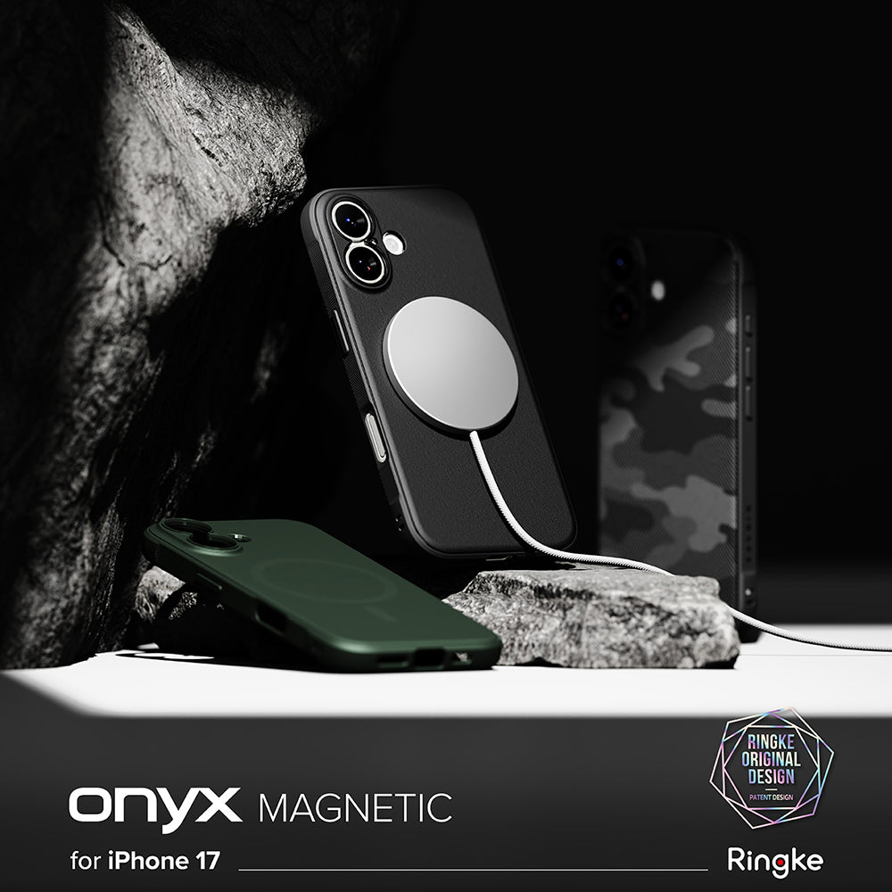 Husa MagSafe pentru Apple iPhone 17, Ringke, Onyx, Verde Inchis