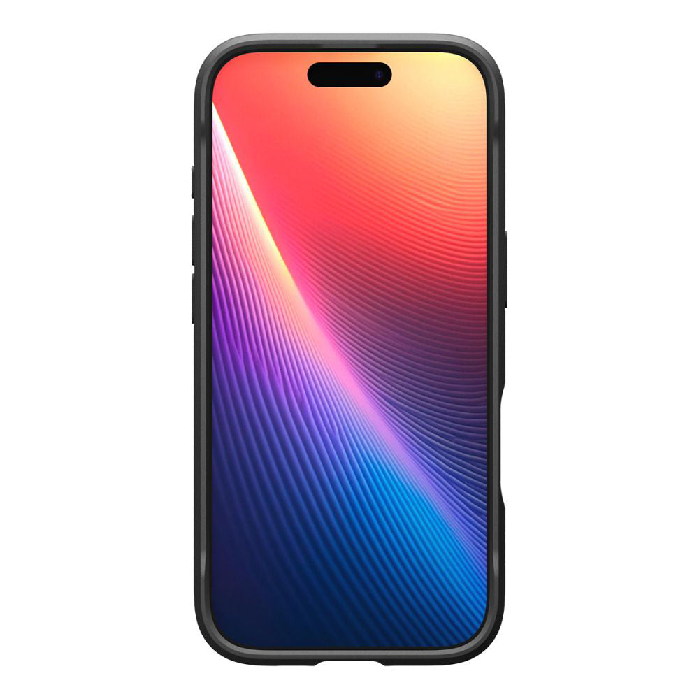 Husa MagSafe pentru Apple iPhone 17, Spigen, Rugged Armor, Neagra Mata