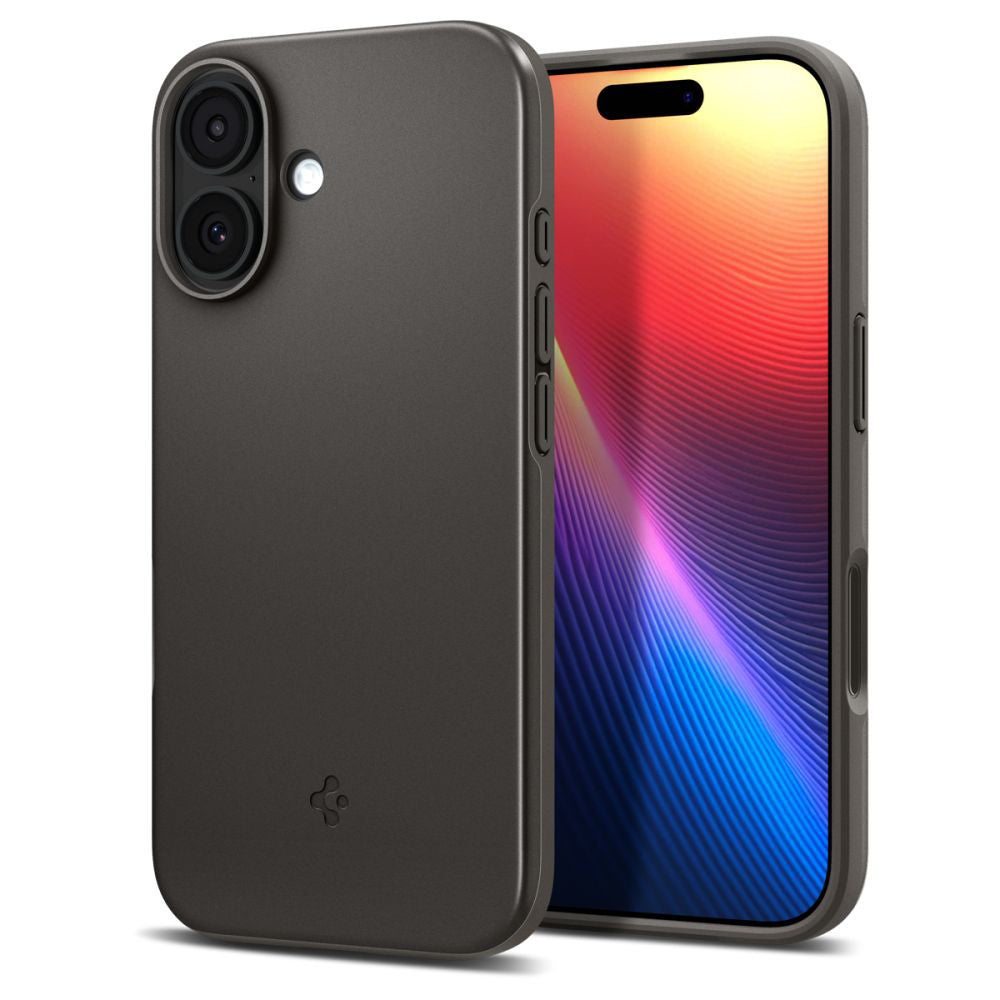 Husa MagSafe pentru Apple iPhone 17, Spigen, Thin Fit, Gri